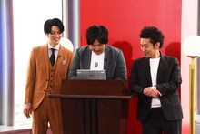 左からツートライブたかのり、ダブルヒガシ大東、ツートライブ周平魂