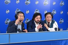 左から、ハライチ澤部、ウルフ アロン、伊集院光