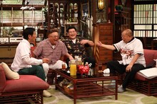 「さんまのまんま40周年夏SP」に出演する（左から）、明石家さんま、サンドウィッチマン、笑福亭鶴瓶 ©カンテレ