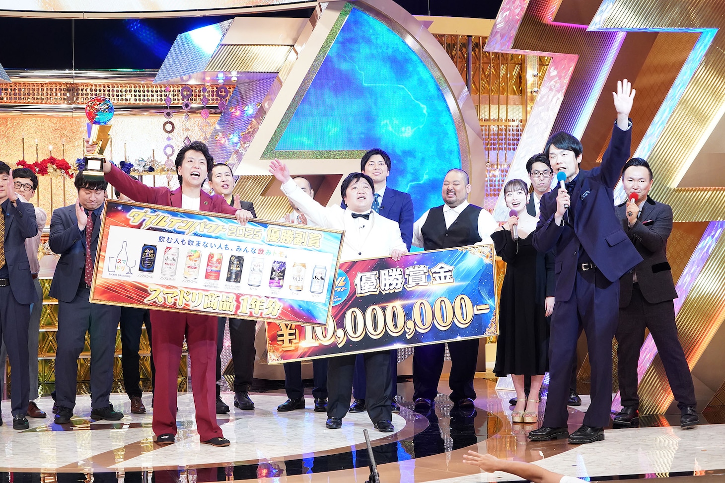 「ダブルインパクト 漫才＆コント二刀流No.1決定戦2025」で優勝したニッポンの社長