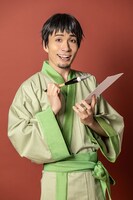 松尾芭蕉役の阿部丈二