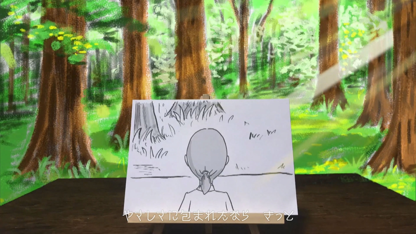 ホラン千秋考察の「やさしさに包まれたなら」MVのワンシーン