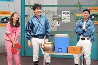 左から黒田みゆアナウンサー、麒麟・川島、千鳥・大悟