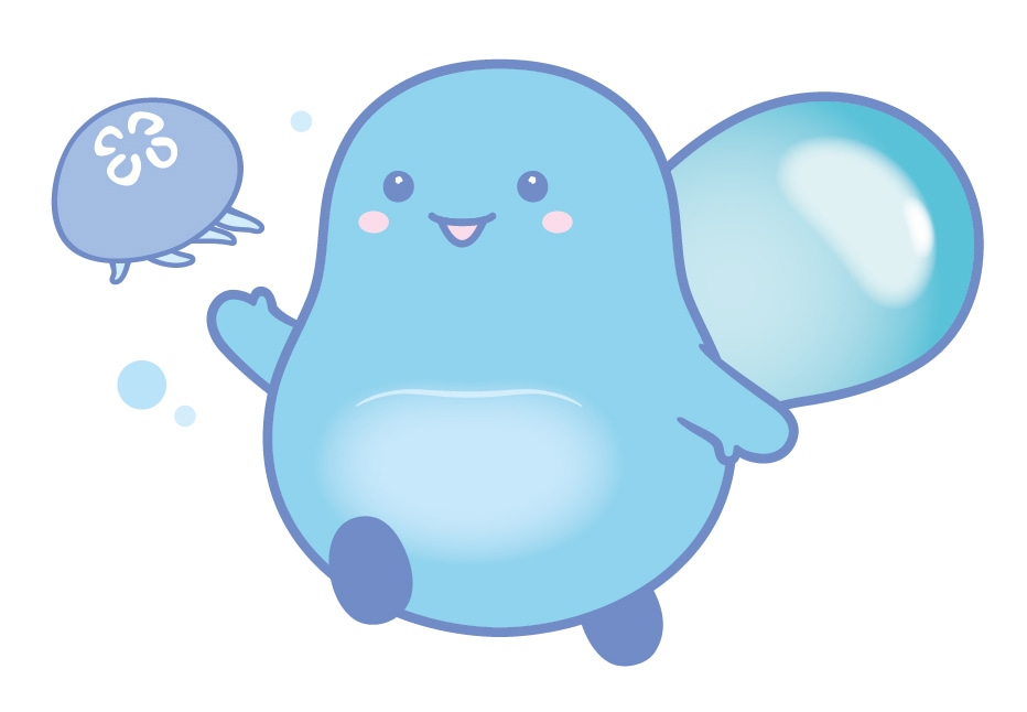新江ノ島水族館の公式キャラクター・あわたん ©2021 ENOSHIMA AQUARIUM
