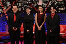 左から、くりぃむしちゅー有田、岡崎紗絵、みちょぱ、オリエンタルラジオ藤森