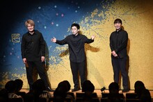 前説を担当する肉体戦士ギガ、タッカーノ、ターリーターキー玉