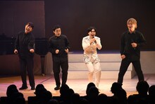 左からターリーターキー玉、タッカーノ、ラブレターズ溜口、肉体戦士ギガ