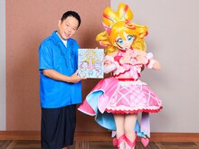 キュアアイドルと「映画キミとアイドルプリキュア♪ 」でゲスト声優を務めたダイアン津田