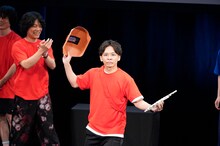 モノボケリレーに挑戦するさや香・石井