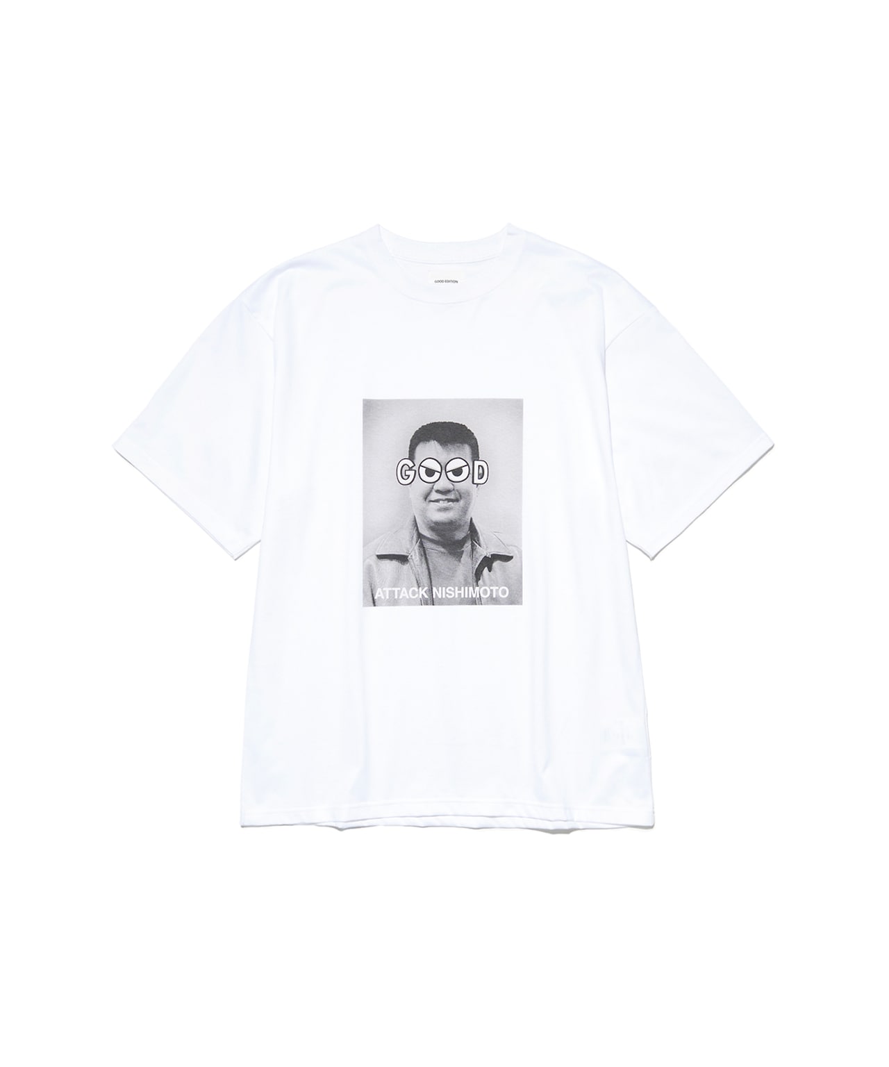 GOOD EDITION」と吉本芸人のコラボTシャツ「NISHIMOTO（白