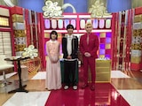 (左から)弘中綾香アナ、阿部亮平、メイプル超合金カズレーザー