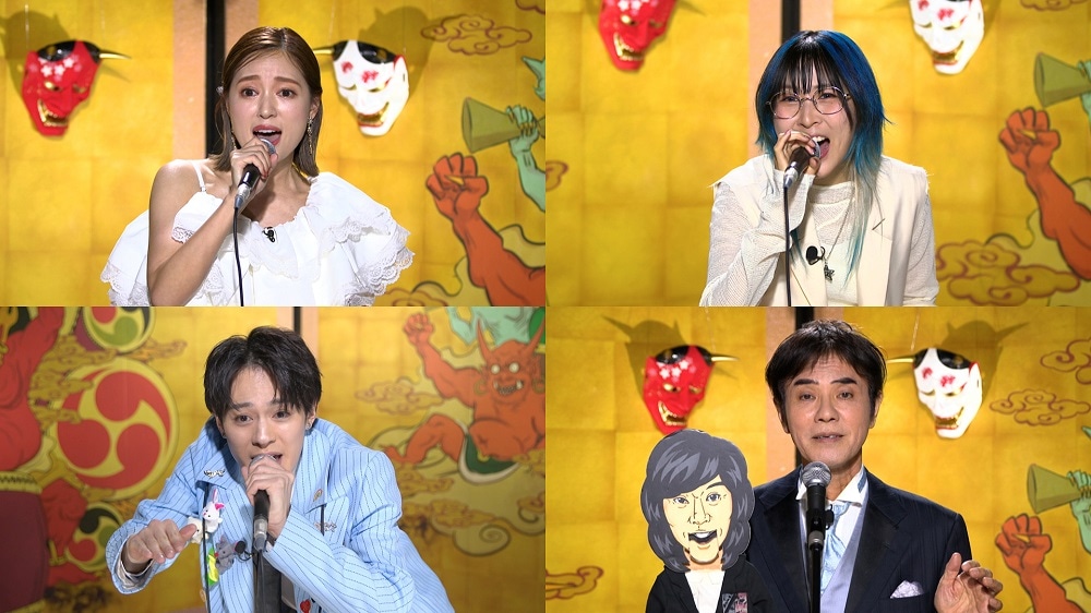 上段左から、chay、MindaRyn、下段左から、松倉海斗、いっこく堂