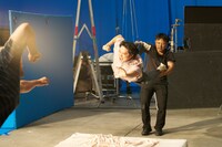 CM撮影中の磯村勇斗