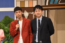 記者から「M-1グランプリ」出場について聞かれ、「“ほぼ”出ない」と答えたバッテリィズ