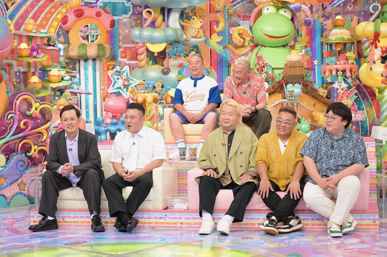 「アメトーーク！」に「くされ縁芸人」として出演する、くりぃむしちゅー有田＆アンタッチャブル山崎、出川哲朗＆キャイ～ン・ウド鈴木、東京ダイナマイト・ハチミツ二郎＆サンドウィッチマン伊達＆タイムマシーン3号・関