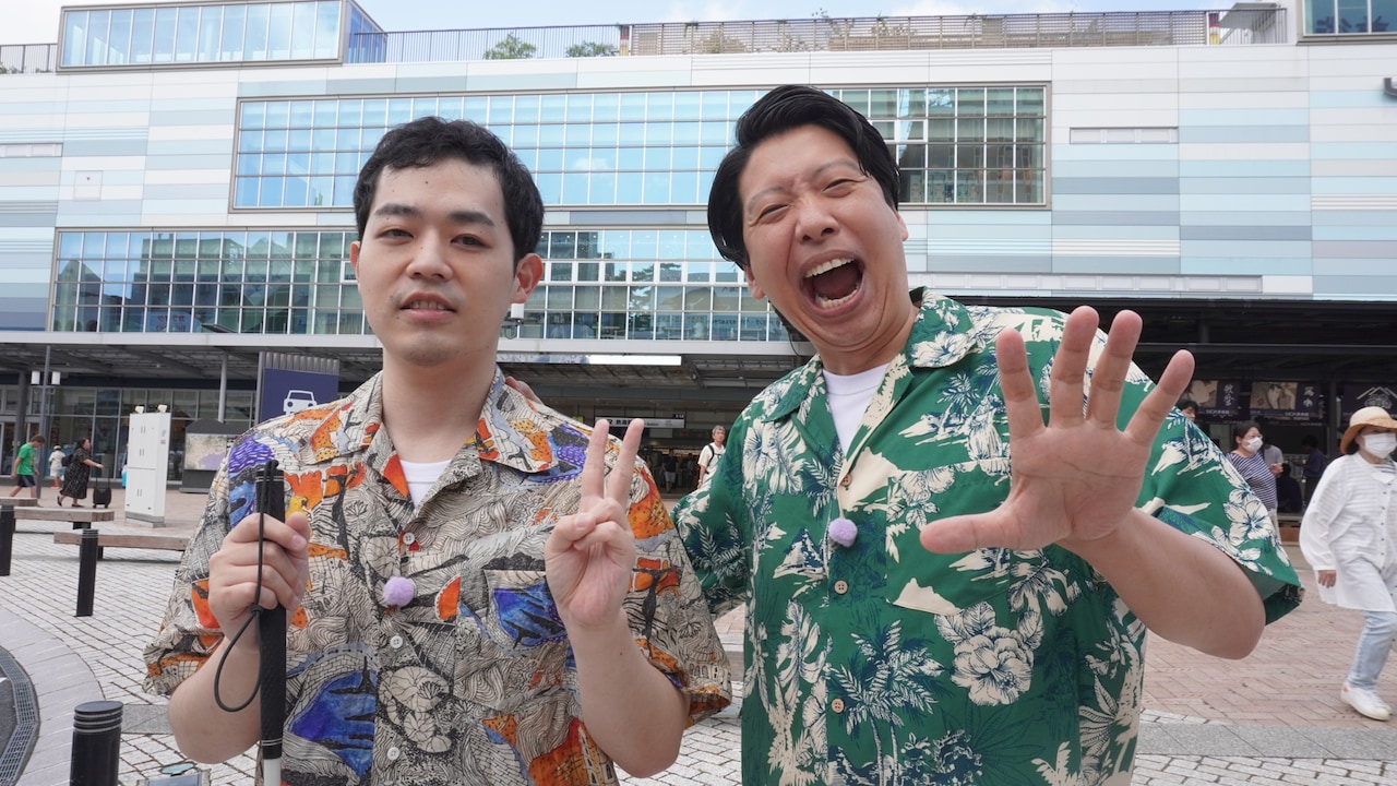 「濱田祐太郎のブラリモウドク」1時間特番に出演する（左から）濱田祐太郎、藤崎マーケット・トキ