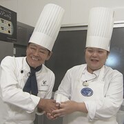 左から、チョコレートショップの佐野隆社長、ぼる塾・田辺