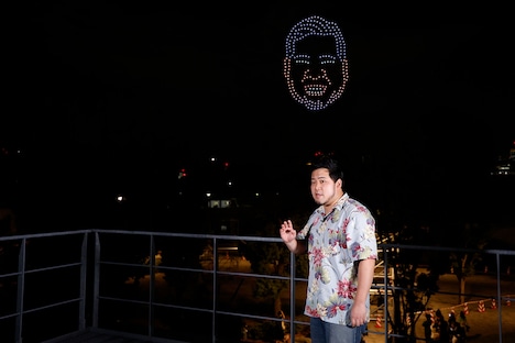 ドローンのケムリと、ケムリ本人