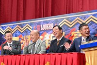 左からお～い！久馬、ギャロップ林、兼光タカシ、笑い飯・哲夫