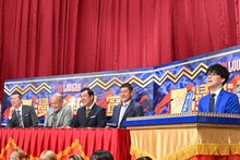 左からお～い！久馬、ギャロップ林、兼光タカシ、笑い飯・哲夫、ふくらP