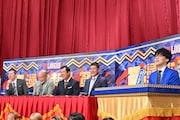 左からお~い!久馬、ギャロップ林、兼光タカシ、笑い飯・哲夫、ふくらP