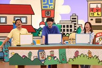 左から博多華丸・大吉、ヒコロヒー