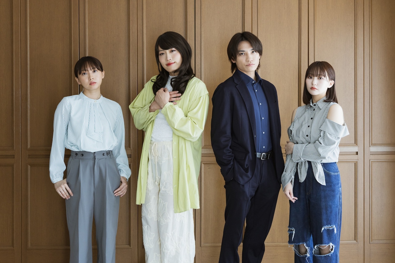 左から木﨑ゆりあ、レインボー池田、二階堂高嗣、田中美久