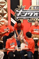 ベルナルドがほかのコンビに負けないところは「マセキの菜々緒」こと大将の脚の長さ。菜々緒ポーズを披露すると、ロングコートダディ兎に「逆じゃない？」と指摘される