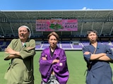 左からアンガールズ田中、村上信五、アンガールズ山根 ©RCC
