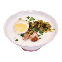 「豆乳専科」の「豆乳がゆ 肉・卵（塩）」