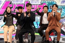 「ネプリーグSP」に出演する「お笑い王者チーム」の（左から）3時のヒロイン福田、ますだおかだ岡田、ネプチューン名倉、ツートライブ