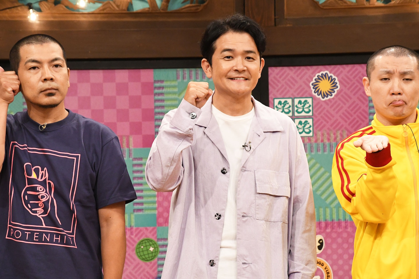 左から天竺鼠・川原、千鳥ノブ、ランジャタイ国崎