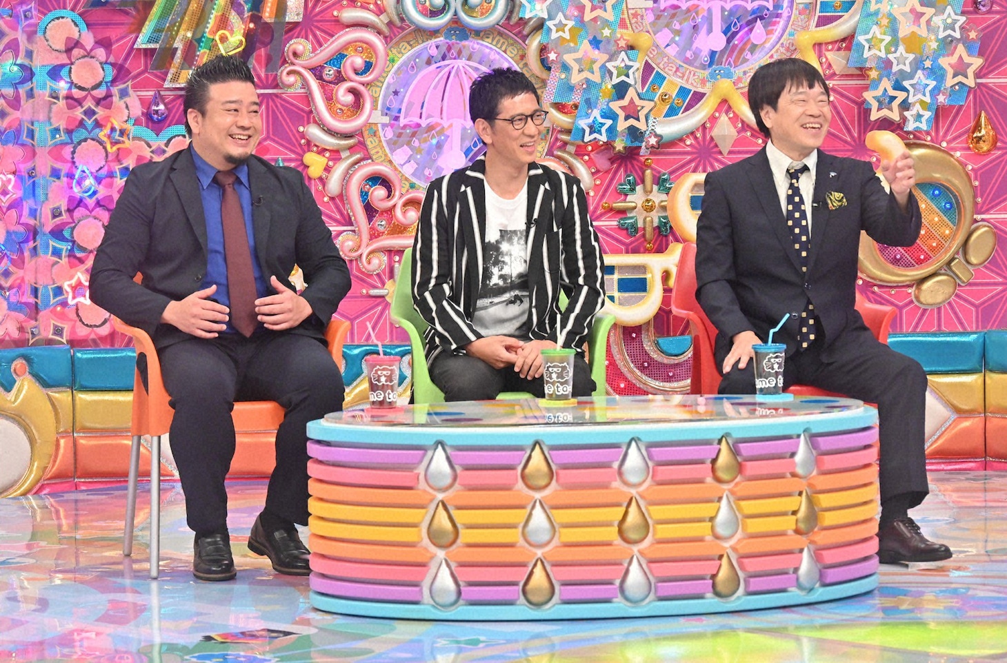 左から大自然ロジャー、アンタッチャブル柴田、蛍原徹