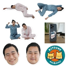 きつねのステッカー