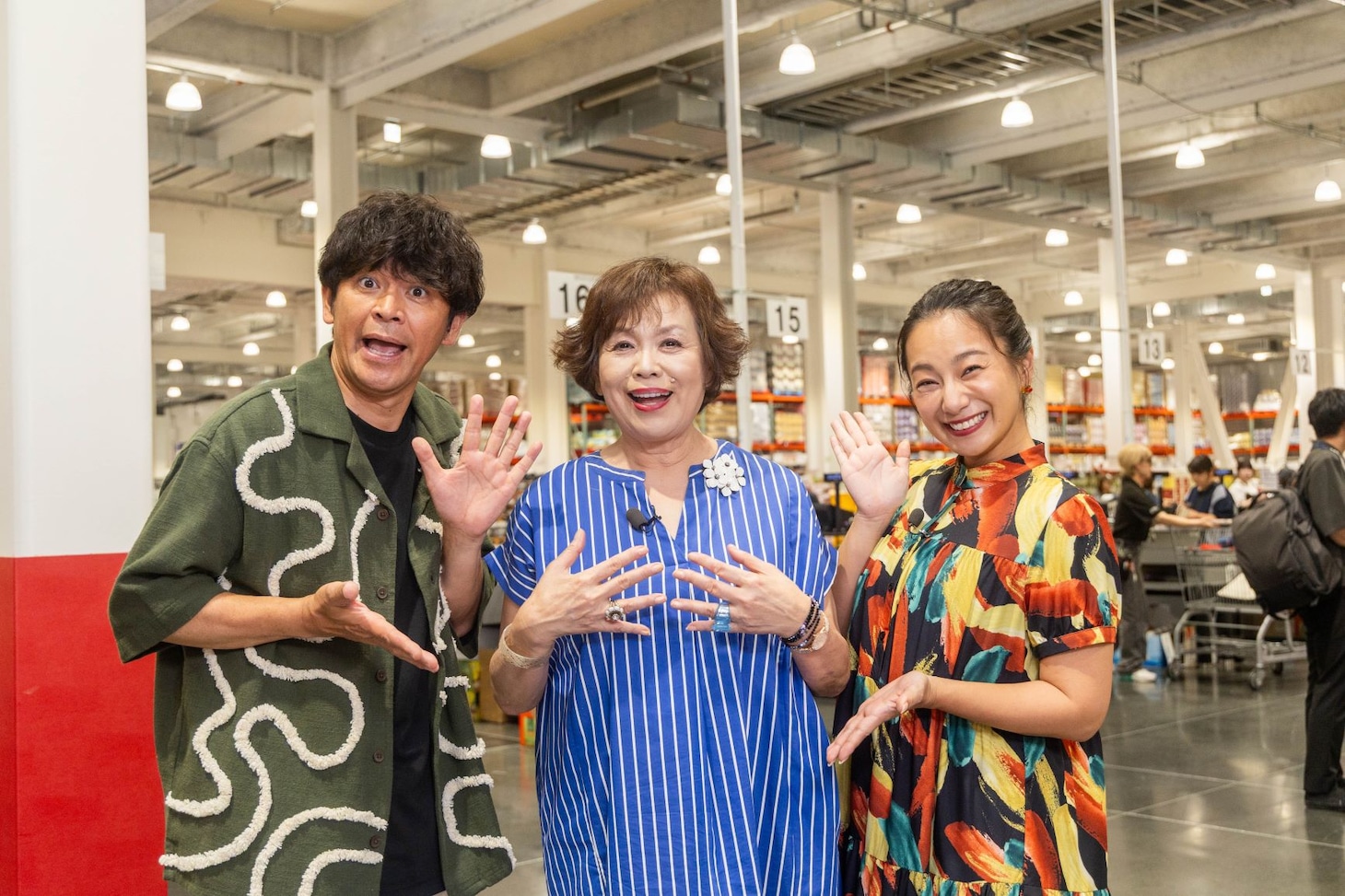 左からますだおかだ岡田、三船美佳、ますだおかだ岡田