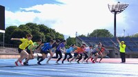 「千鳥の鬼レンチャン 激闘再び！第2回女子300m走サバイバル」のワンシーン