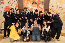 「タイムレスマン」に出演する（前列左から）ぱーてぃーちゃん金子きょんちぃ＆信子、紅しょうがと、timelesz