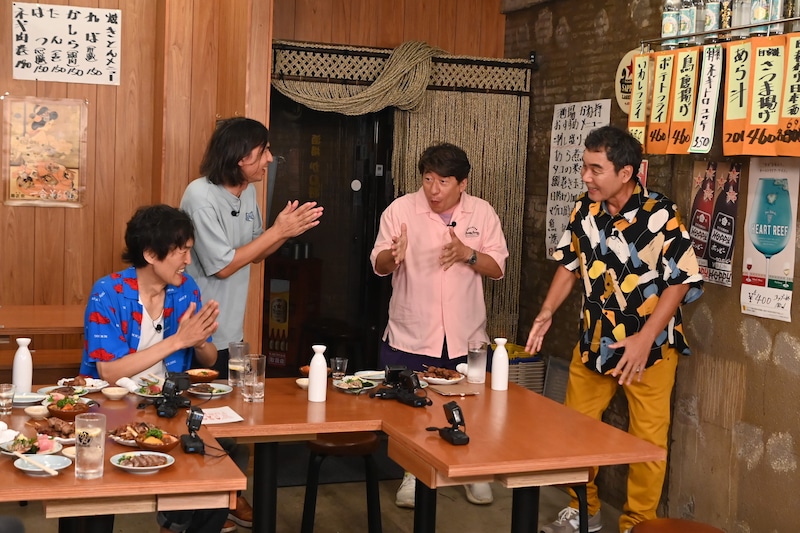 左から、千原ジュニア、ふかわりょう、ダチョウ倶楽部