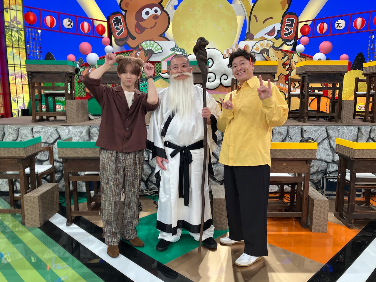 山田涼介の“たぬき軍”VSチョコプラ長田の“きつね軍”　いじわるゲームでマユリカら対決