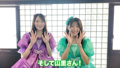 CUTIE STREETの（左から）真鍋凪咲、板倉可奈