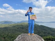 「トレジャーアイランド」企画で離島を取材した戸田一希（QABアナウンサー）