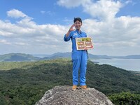 「トレジャーアイランド」企画で離島を取材した戸田一希（QABアナウンサー）