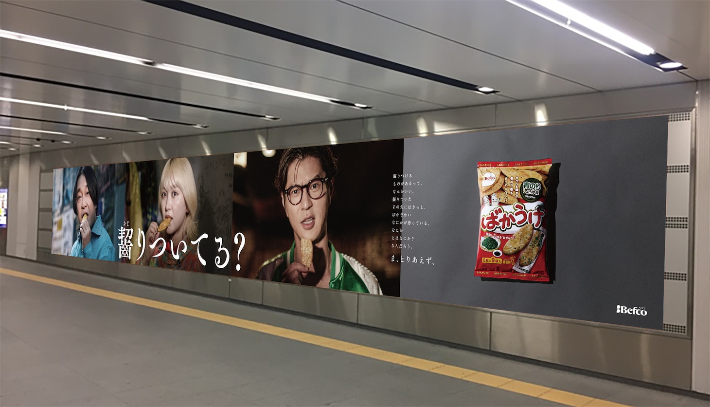 ばかうけの広告イメージ