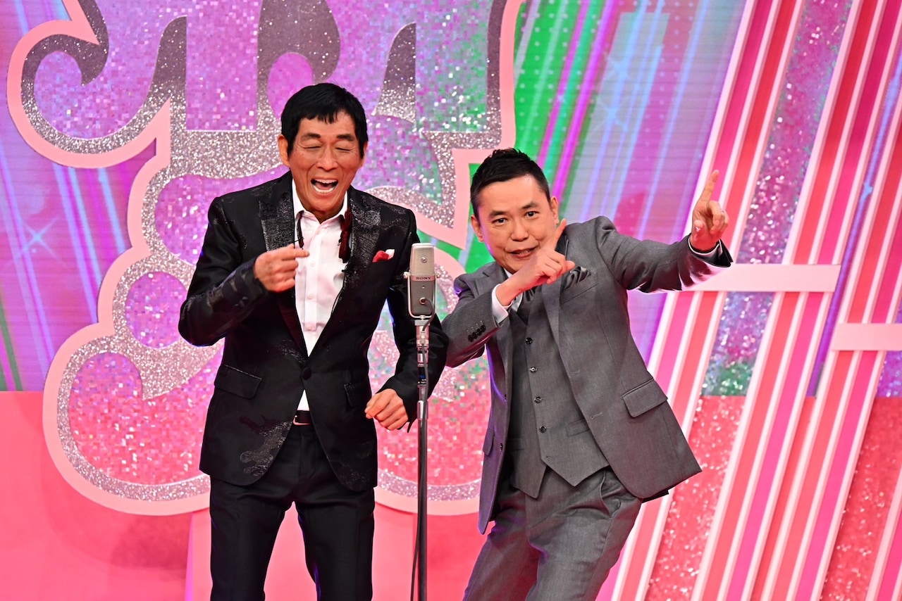 「お笑いの日2025」で漫才コンビ「古希還暦」を結成した明石家さんまと爆笑問題・太田