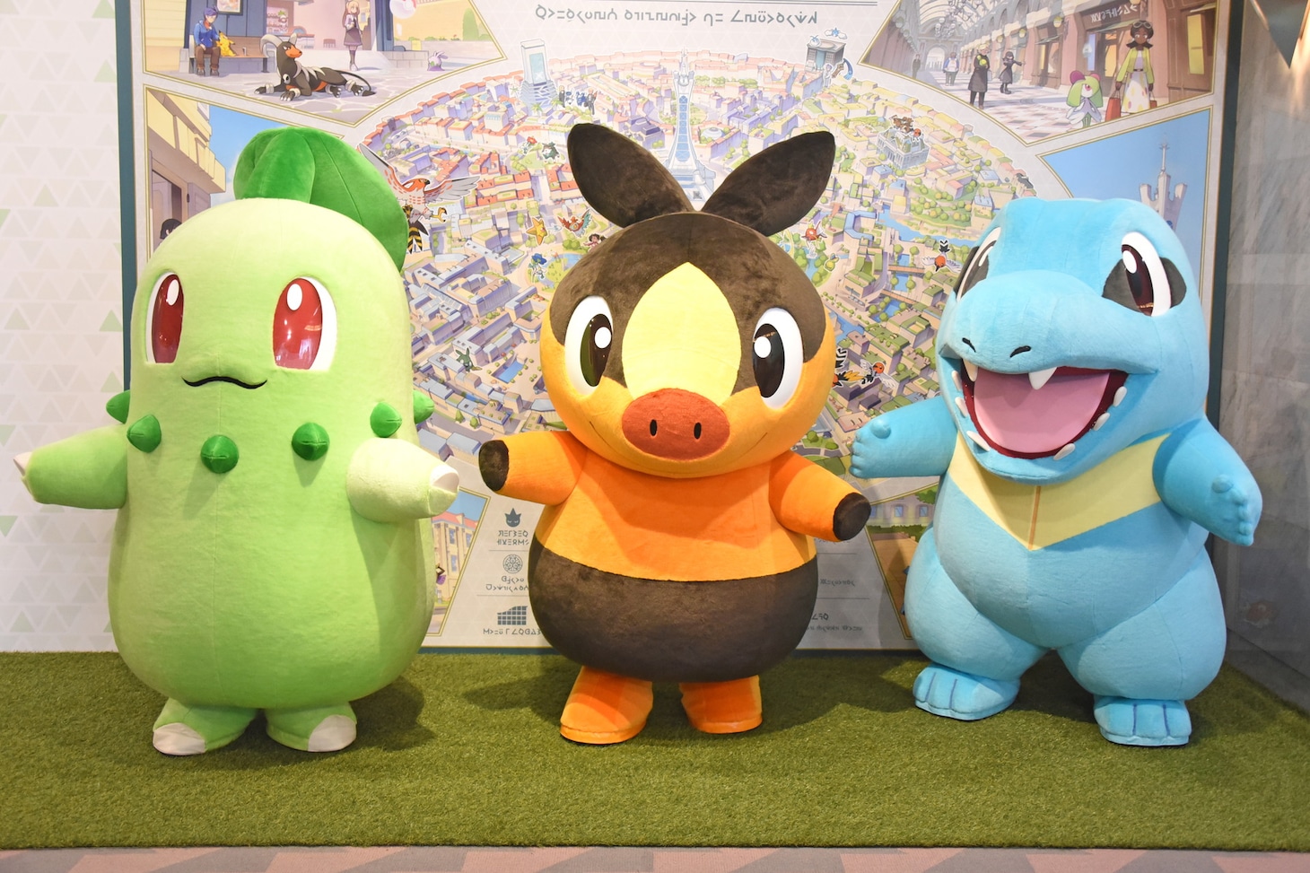 左からチコリータ、ポカブ、ワニノコ