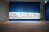 「浜田雅功展『空を横切る飛行雲』」展示会場内の様子