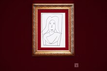 「浜田雅功展『空を横切る飛行雲』」展示会場内の様子