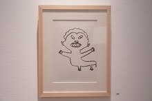 「浜田雅功展『空を横切る飛行雲』」展示会場内の様子