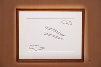 「浜田雅功展『空を横切る飛行雲』」展示会場内の様子
