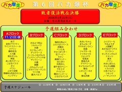 「第6回バカ爆杯」来年4月に決勝　11月スタートの予選組み合わせ発表